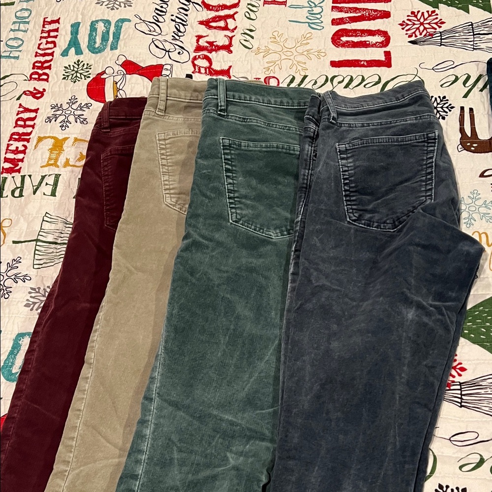 GAP  Red/Tan/Green/Blue Corduroy pants